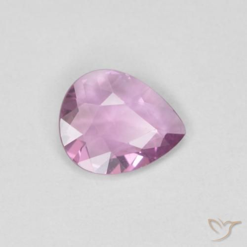 0.40ct Naturale Rosa Molto Chiaro Zaffiro, Forma a pera, VVS