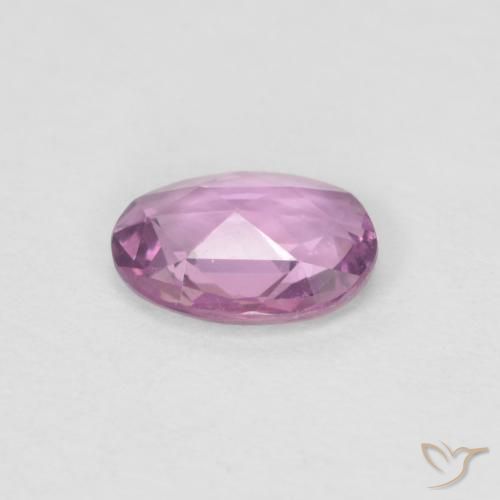 Zaffiro Rosa porpora reale naturale da 0.47 ct, Ovale, VVS-VS