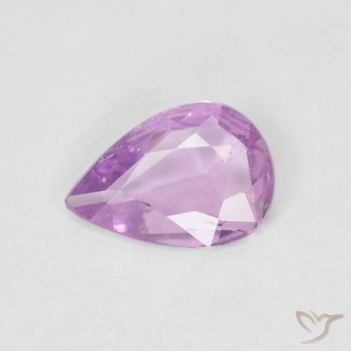 0.42ct Naturale Viola tendente al rosa Zaffiro, Forma a pera, VVS-VS