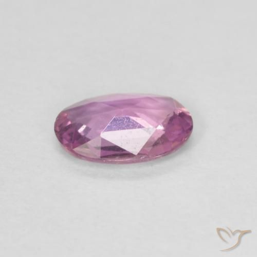 Zaffiro Magenta chiaro naturale da 0.41 ct, Ovale, VVS-VS
