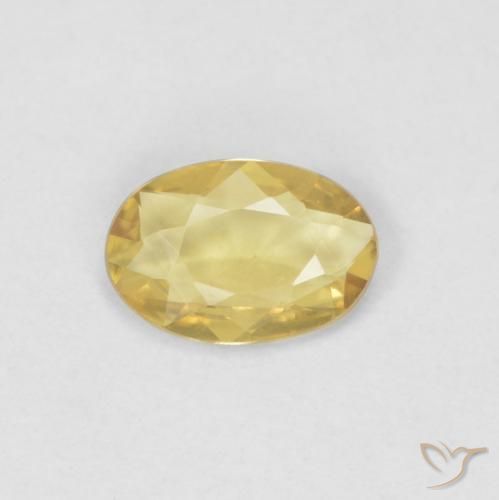 0.37ct Naturale Oro medio Zaffiro, Ovale, VVS-VS