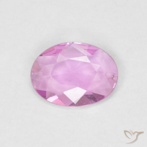 0.46ct Naturale Viola-Rosa Zaffiro, Ovale, VVS-VS