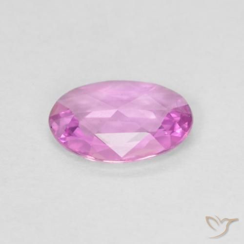 Zaffiro Viola-Rosa naturale da 0.46 ct, Ovale, VVS-VS
