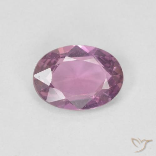 Zaffiro Rosa viola naturale da 0.75 ct, Ovale, VS