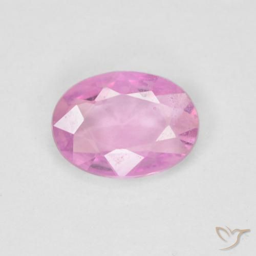 Zaffiro Rosa hot naturale da 0.70 ct, Ovale, VS