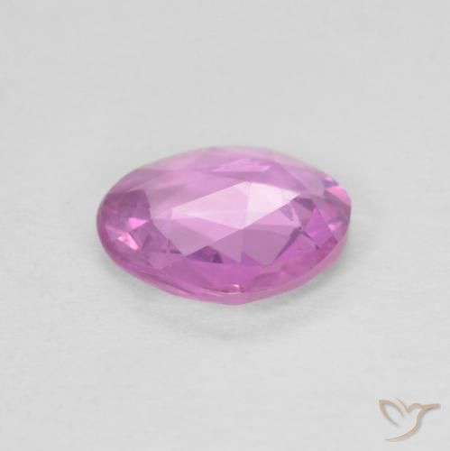 Zaffiro Rosa porpora chiaro reale naturale da 0.80 ct, Taglio a fantasia, VVS-VS