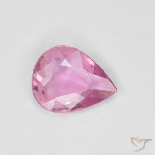 0.39ct Naturale Rosa hot Zaffiro, Forma a pera, VVS