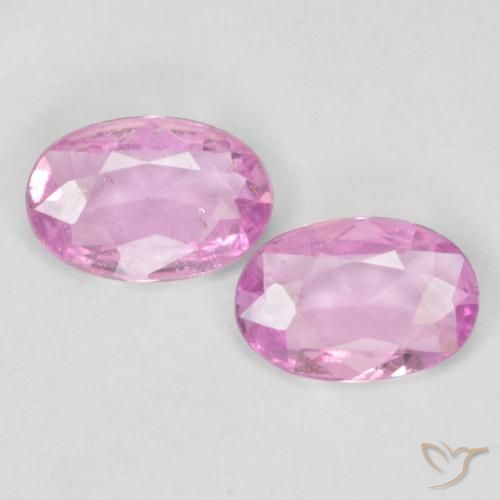 0.64ctw Naturale Rosa chiaro Zaffiro, Ovale, VS