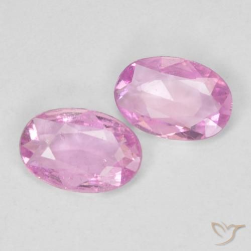 Gemme di Zaffiro Rosa chiaro naturale da 0.64 ct, Ovale, VS