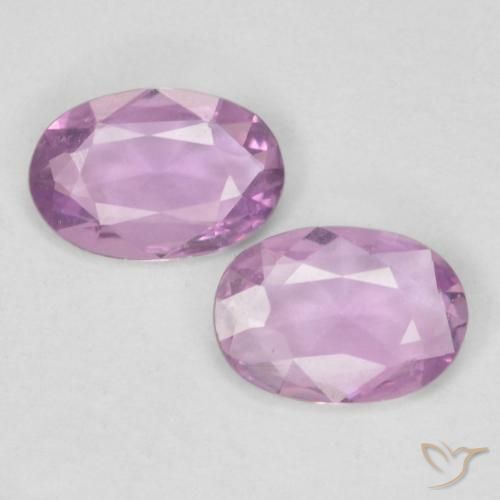 0.75ctw Naturale Rosa Molto Chiaro Zaffiro, Ovale, VS