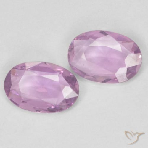 Gemme di Zaffiro Rosa Molto Chiaro naturale da 0.75 ct, Ovale, VS