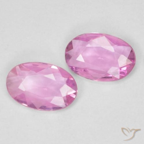 Gemme di Zaffiro Rosa hot naturale da 0.66 ct, Ovale, VVS-VS