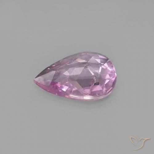 Zaffiro Rosa Ciliegia naturale da 0.40 ct, Forma a pera, VVS
