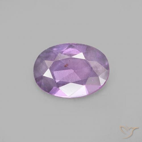 0.47ct Naturale Viola tendente al rosa Zaffiro, Ovale, VVS