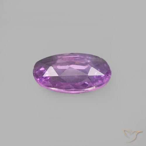 Zaffiro Viola tendente al rosa naturale da 0.47 ct, Ovale, VVS