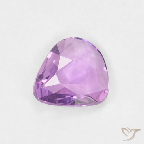 Zaffiro Viola rosato medio naturale da 0.46 ct, Taglio a fantasia, VVS