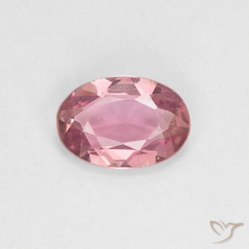 0.43ct Naturale Rosa gomma da masticare Zaffiro, Ovale, VVS
