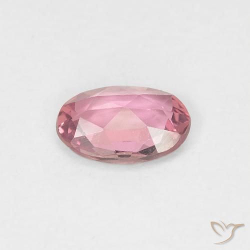 Zaffiro Rosa gomma da masticare naturale da 0.43 ct, Ovale, VVS