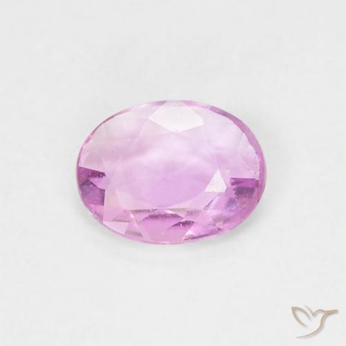 Zaffiro Rosa violetto naturale da 0.43 ct, Ovale, VVS