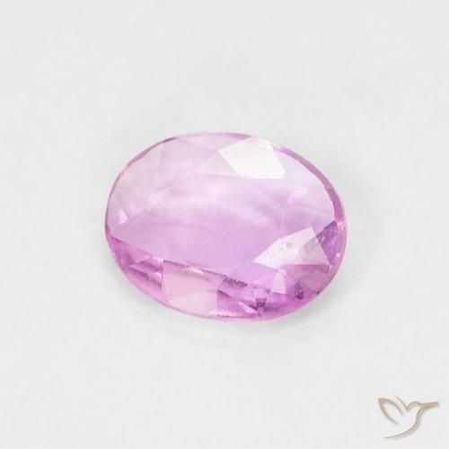 Zaffiro Rosa violetto naturale da 0.43 ct, Ovale, VVS