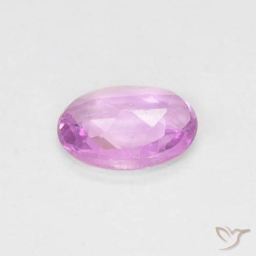 Zaffiro Rosa violetto naturale da 0.43 ct, Ovale, VVS