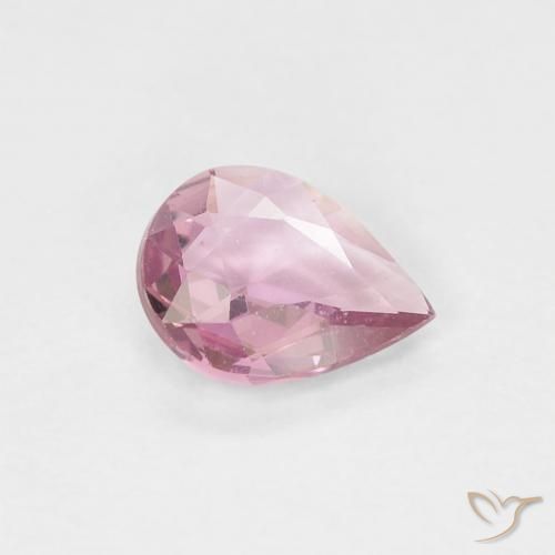 Zaffiro Rosa hot naturale da 0.45 ct, Forma a pera, VVS