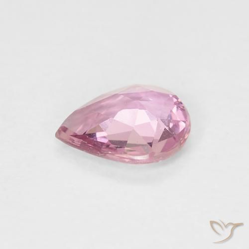 Zaffiro Rosa hot naturale da 0.45 ct, Forma a pera, VVS