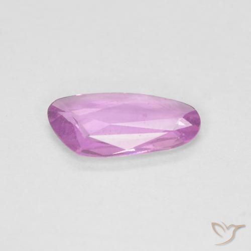 Zaffiro Viola rosato brillante naturale da 0.65 ct, Taglio a fantasia, VS
