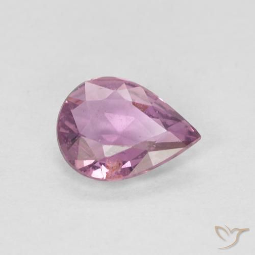 0.48ct Naturale Rosa violetto Zaffiro, Forma a pera, VS