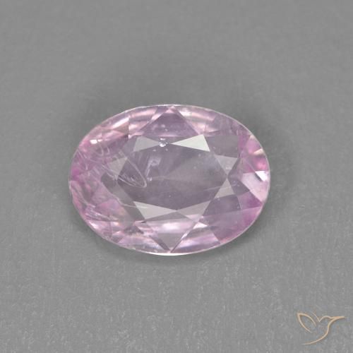 Zaffiro Rosa gomma da masticare naturale da 0.68 ct, Ovale, VS