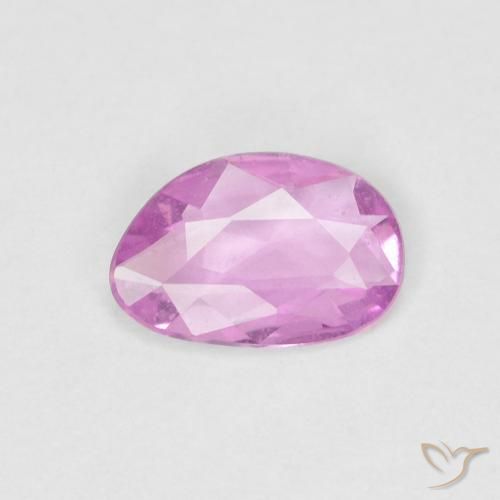 0.40ct Naturale Rosa porpora chiaro reale Zaffiro, Taglio a fantasia, VS