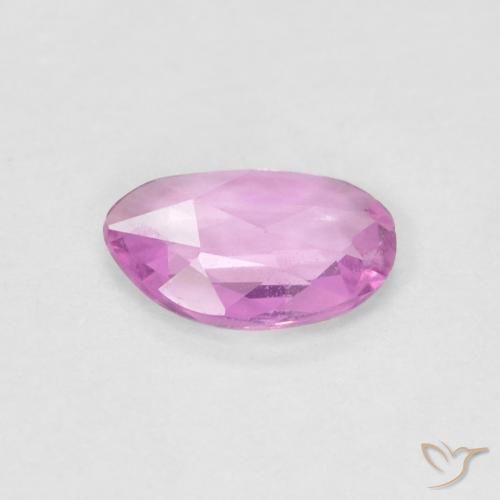 Zaffiro Rosa porpora chiaro reale naturale da 0.40 ct, Taglio a fantasia, VS