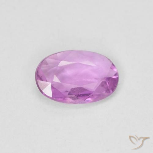 0.43ct Naturale Medium Light-Purple Zaffiro, Ovale, VS