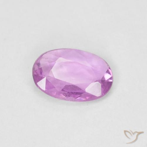 Zaffiro Medium Light-Purple naturale da 0.43 ct, Ovale, VS