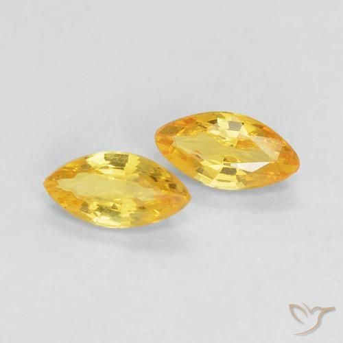 0.36ctw Naturale Dorato Zaffiro, Taglio marquise, VVS