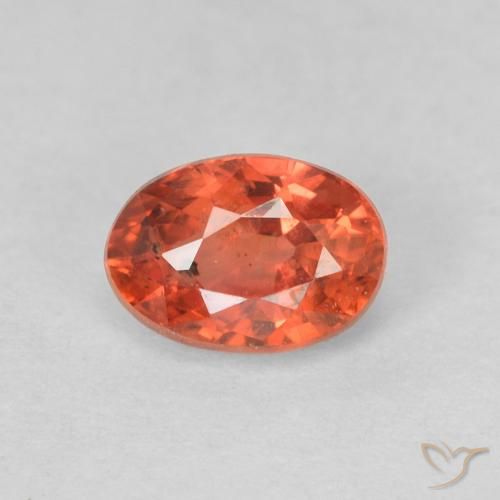 0.68ct Naturale Rosso medio Zaffiro, Ovale, VS