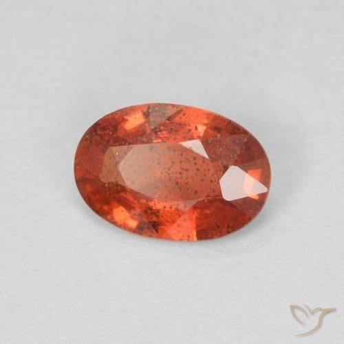 Zaffiro Rosso intenso naturale da 0.46 ct, Ovale, VS