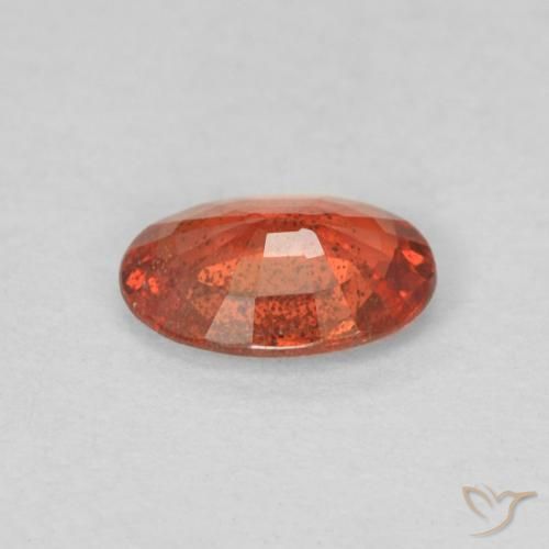 Zaffiro Rosso intenso naturale da 0.46 ct, Ovale, VS