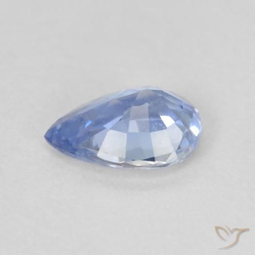 Zaffiro Blu pastello naturale da 0.30 ct, Forma a pera, VVS-VS