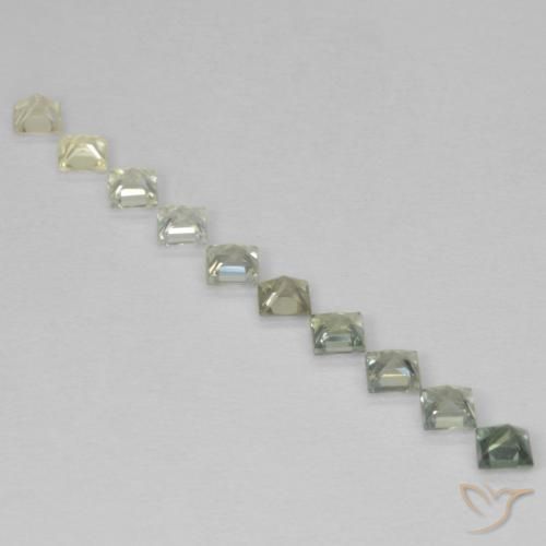 Gemme di Zaffiro Multicolore naturale da 1.07 ct, Quadrato, VS