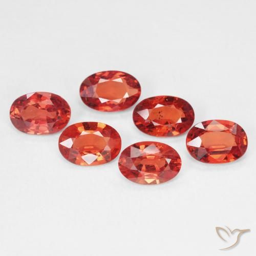 0.49ct Naturale Rosso cremisi brillante Zaffiro, Ovale, VVS-VS