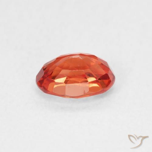 Zaffiro Rosso intenso naturale da 0.73 ct, Ovale, VS