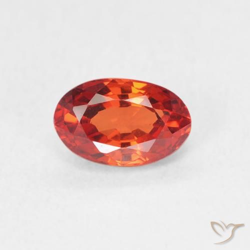 0.74ct Naturale Rosso medio Zaffiro, Ovale, VVS-VS
