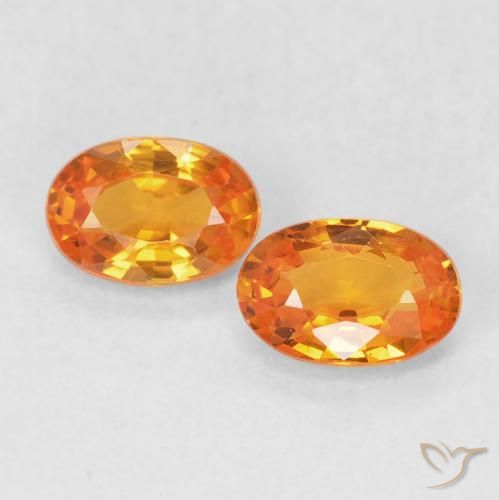 1.18ctw Naturale Arancione rossastra Zaffiro, Ovale, VVS-VS