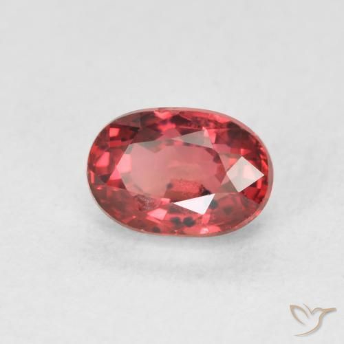 Zaffiro Rosso scuro naturale da 1.00 ct, Ovale, VS