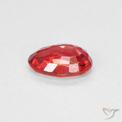 Zaffiro Rosso brillante naturale da 0.53 ct, Ovale, VS