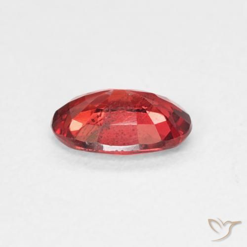 Zaffiro Rosso scuro naturale da 0.56 ct, Ovale, SI