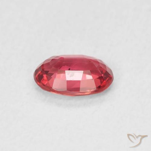 Zaffiro Rosso medio naturale da 0.57 ct, Ovale, VS