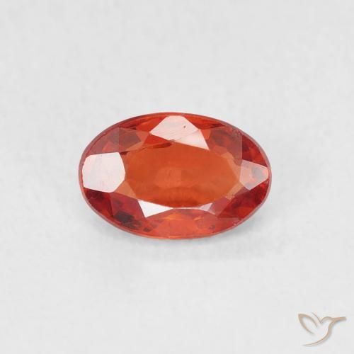 0.63ct Naturale Rosso intenso Zaffiro, Ovale, VVS-VS