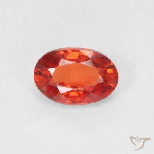 0.70ct Naturale Rosso medio Zaffiro, Ovale, VVS-VS